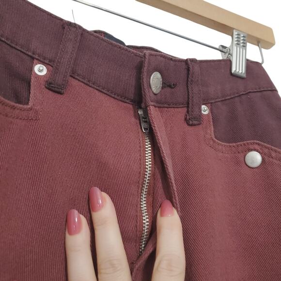 BDG | Wide Leg Two Tone Bi-Color Snap Pocket High Rise Pants - Picture 7 of 11
